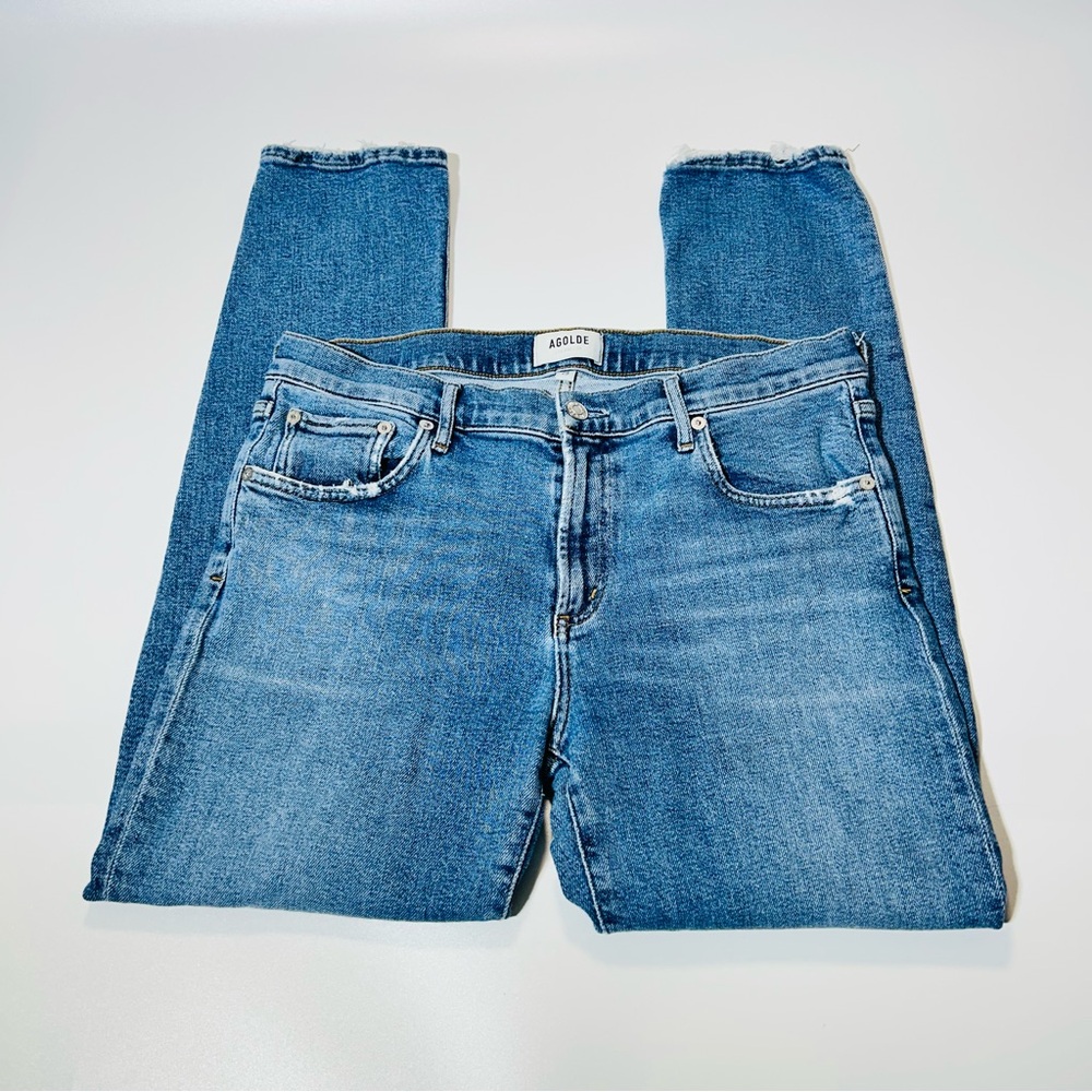 Agolde jeans Toni straight leg jeans A133B-1256 high rise stretchy women size 29